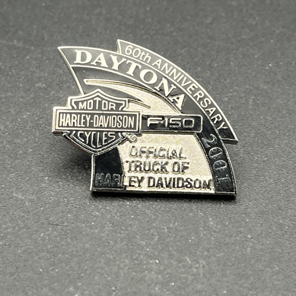 Daytona 2001 60th Anniversary Harley Davidson Motorcycles Lapel Hat Pin